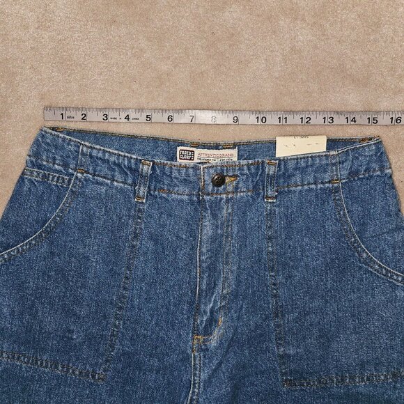 2 NWT Faded Glory Blue Jeans Size 12 No Waist Modern Style Looser Fit Medium - Picture 3 of 11